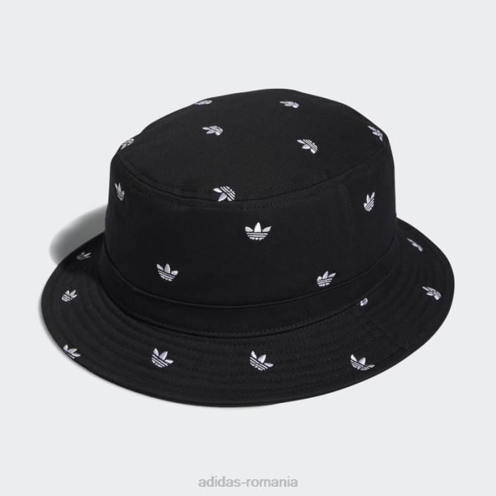 Adidas pălărie neagră tip trefoil cu imprimeu unisex negru 2JBN8164