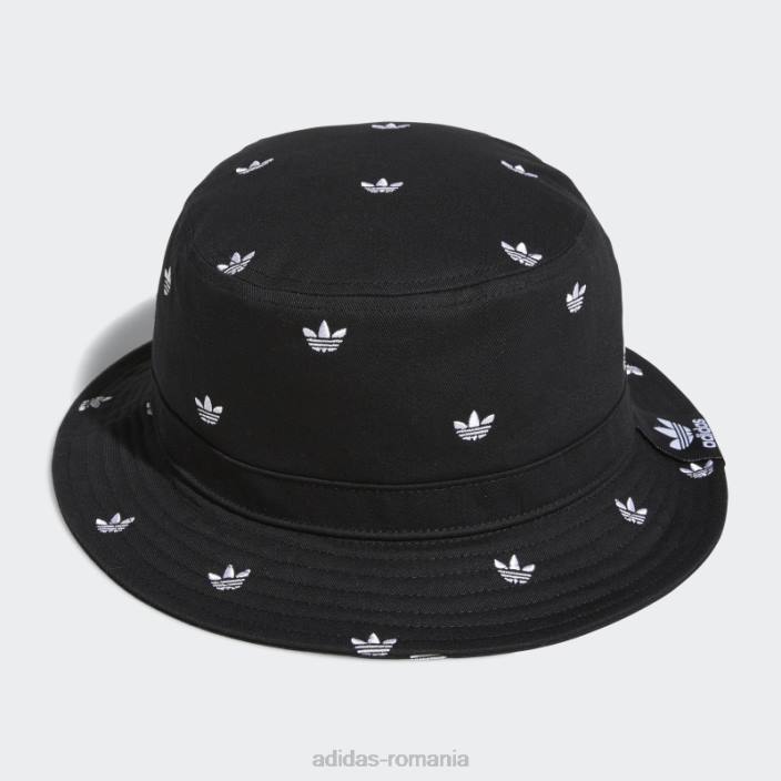Adidas pălărie neagră tip trefoil cu imprimeu unisex negru 2JBN8164