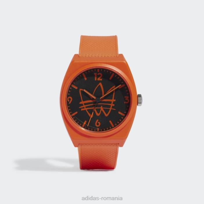 Adidas proiect două ceas portocaliu unisex portocaliu/negru 2JBN15751