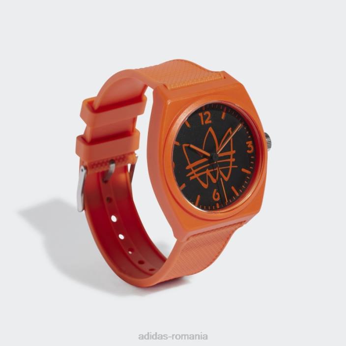 Adidas proiect două ceas portocaliu unisex portocaliu/negru 2JBN15751