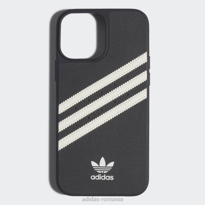 Adidas sau husa mulata pu pentru iphone 13 pro max hot black unisex alb negru 2JBN7748