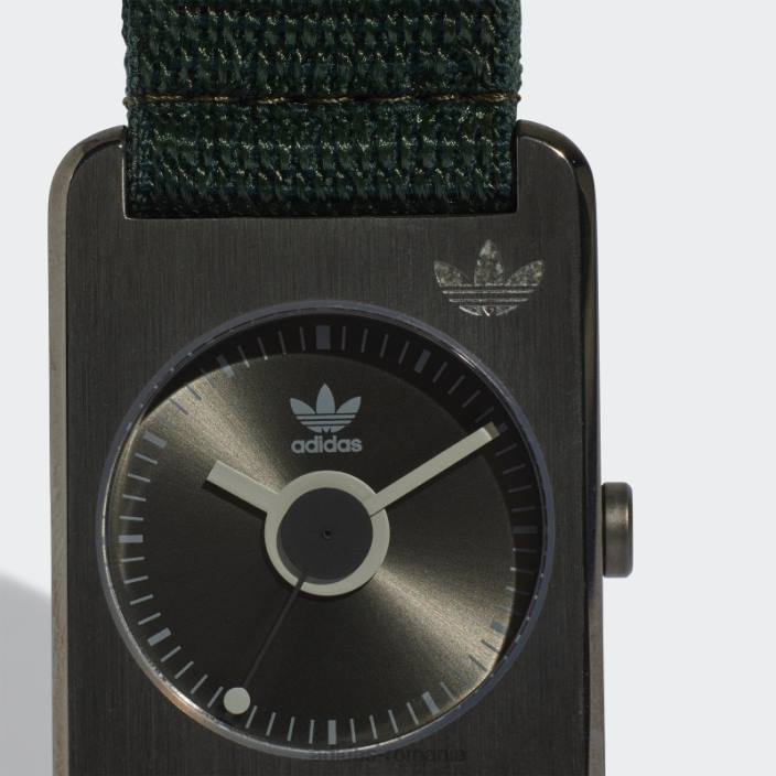 Adidas un ceas retro pop din gunmetal mat unisex mat gunmetal/verde mineral 2JBN15760