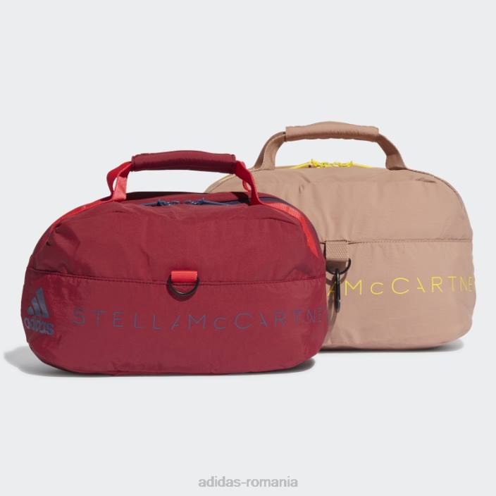 Adidas by stella mccartney set de geanți de voiaj fashion burgundy unisex visiniu/albastru/camel/galben 2JBN10913