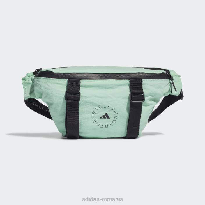 Adidas de stella mccartney geantă convertibilă verde fierbinte unisex verde/negru/alb 2JBN3276