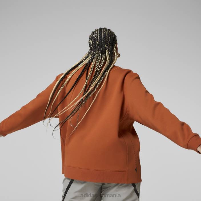 Adidas de stella mccartney sc hanorac cărămidă arsă unisex cărămidă arsă 2JBN3694