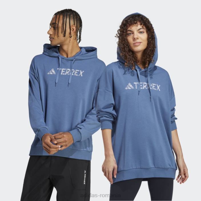 Adidas hanorac cu logo mare steel terrex (gen neutru) adidas unisex oţel 2JBN5985