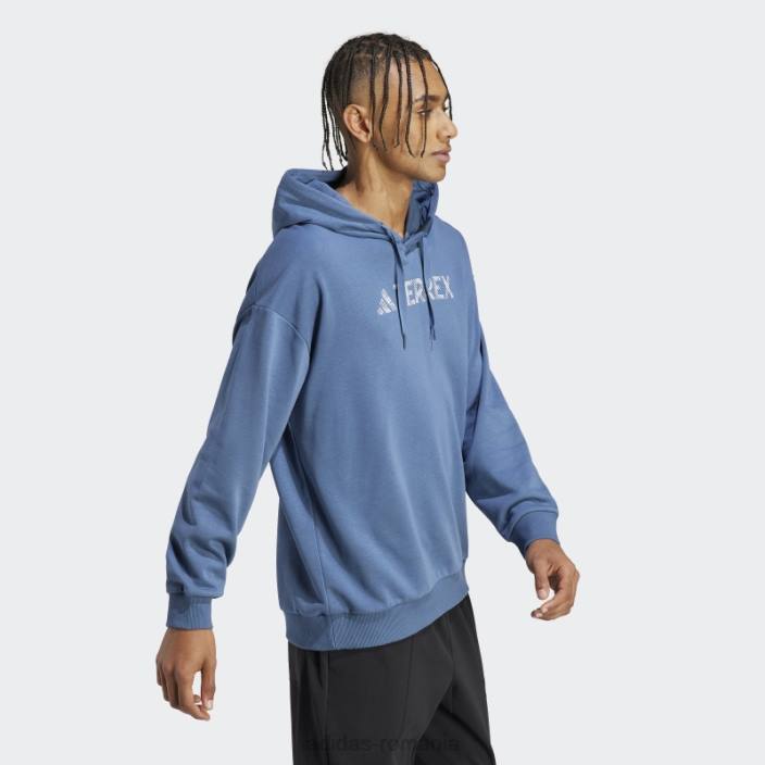 Adidas hanorac cu logo mare steel terrex (gen neutru) adidas unisex oţel 2JBN5985