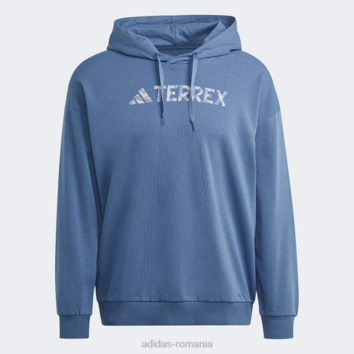 Adidas hanorac cu logo mare steel terrex (gen neutru) adidas unisex oţel 2JBN5985