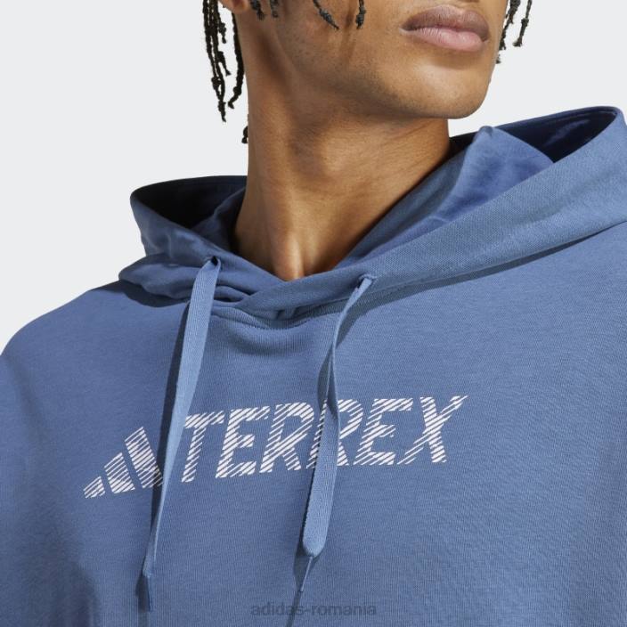 Adidas hanorac cu logo mare steel terrex (gen neutru) adidas unisex oţel 2JBN5985