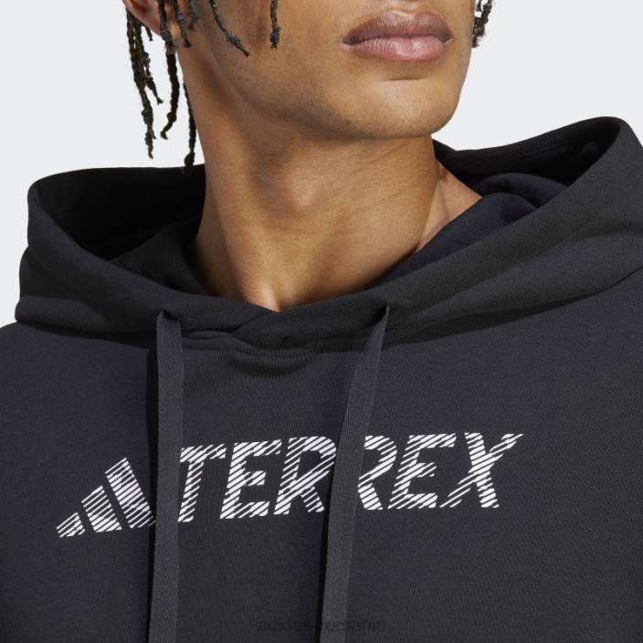 Adidas hanorac terrex cu logo mare (gen neutru) negru unisex negru 2JBN13766