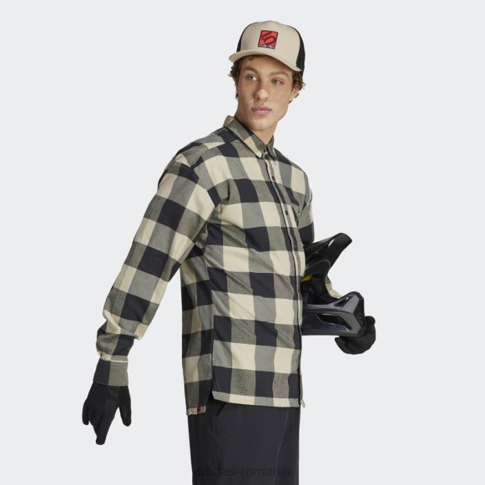 Adidas savanna cinci zece marca de cămașă de flanel curajos (gen neutru) adidas unisex savana/negru 2JBN5655