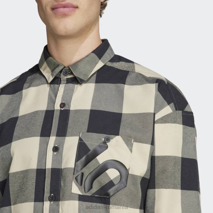 Adidas savanna cinci zece marca de cămașă de flanel curajos (gen neutru) adidas unisex savana/negru 2JBN5655