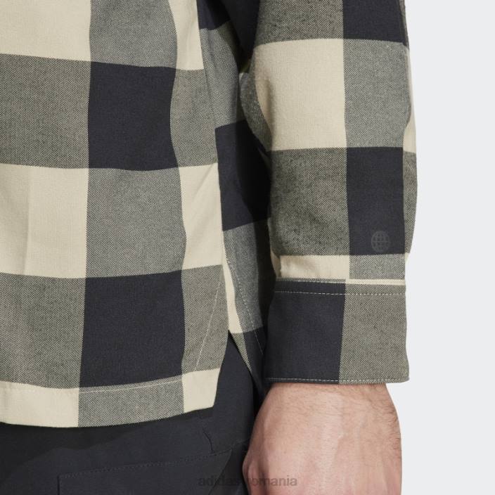 Adidas savanna cinci zece marca de cămașă de flanel curajos (gen neutru) adidas unisex savana/negru 2JBN5655
