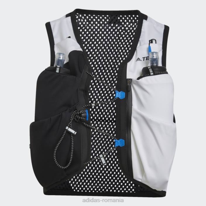 Adidas vesta de alergare terrex alb adidas unisex alb negru 2JBN8250