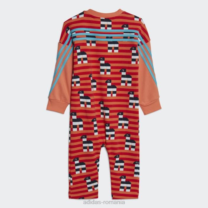 Adidas body coral hot x clasic lego unisex coral/albastru 2JBN11600