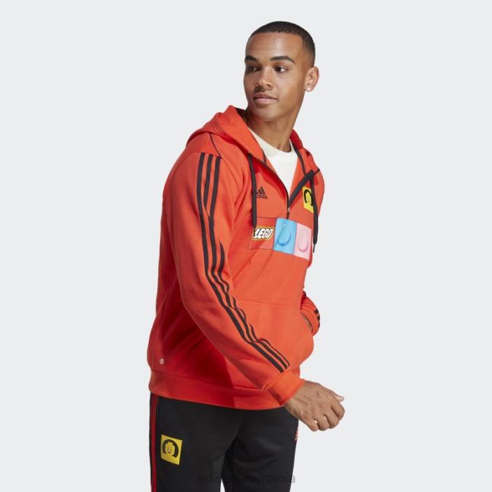 Adidas bold orange x lego tiro sweat hanorac fashion unisex portocaliu îndrăzneț 2JBN6034