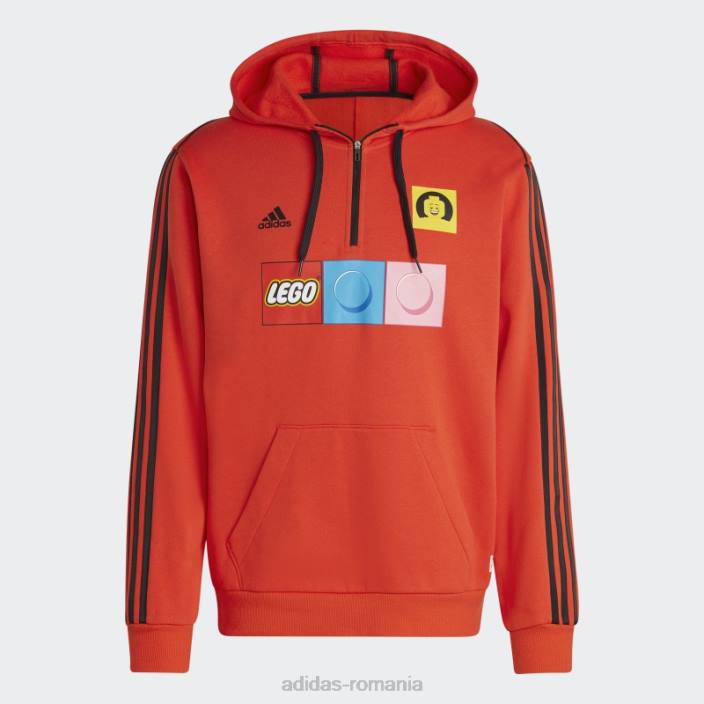 Adidas bold orange x lego tiro sweat hanorac fashion unisex portocaliu îndrăzneț 2JBN6034