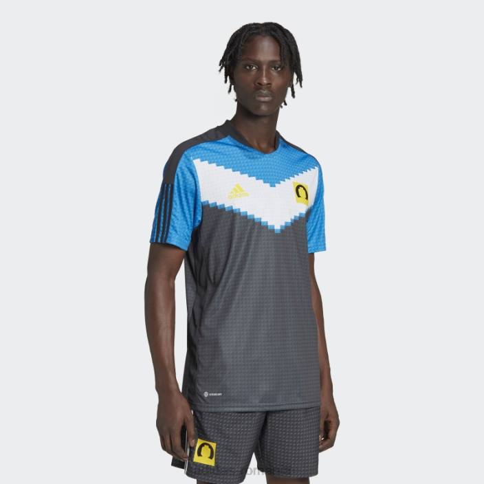 Adidas carbon tiro x lego away tricou fierbinte unisex carbon/alb/galben 2JBN7170