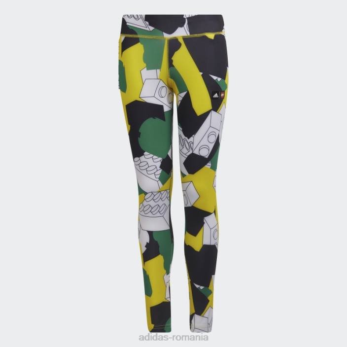 Adidas colanti lego alb hot x clasici unisex alb/galben/verde/negru 2JBN3423