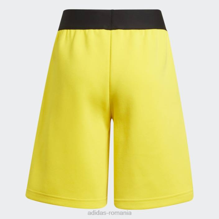 Adidas galben fashion x pantaloni scurți clasici lego unisex galben/negru/albastru 2JBN3422