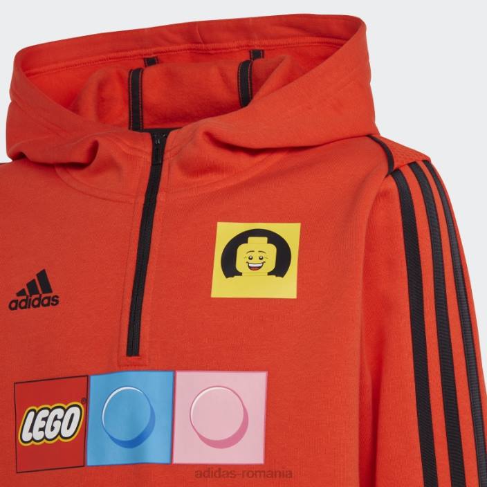 Adidas hanorac îndrăzneț portocaliu x lego modă unisex portocaliu îndrăzneț 2JBN18621