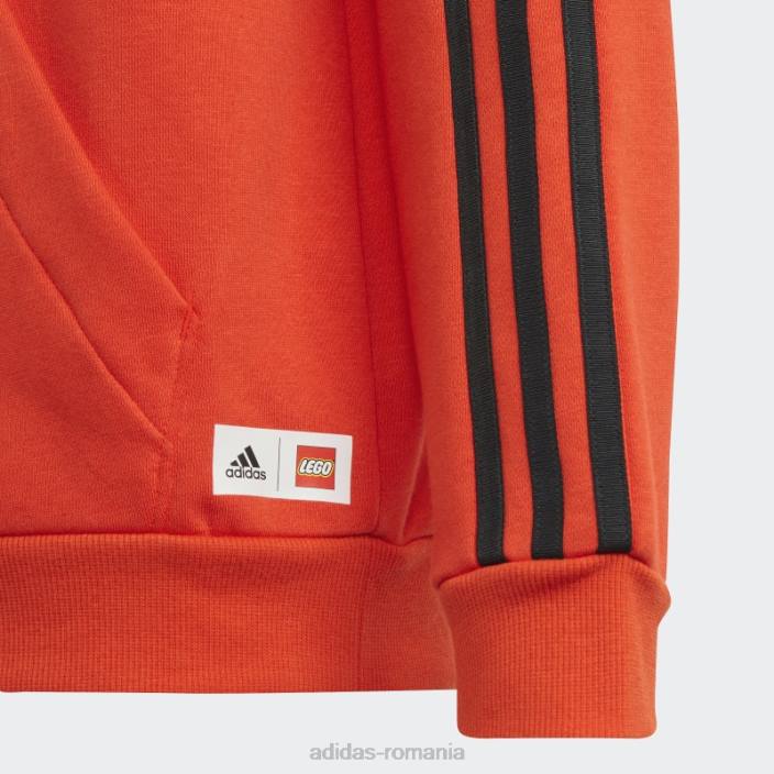 Adidas hanorac îndrăzneț portocaliu x lego modă unisex portocaliu îndrăzneț 2JBN18621