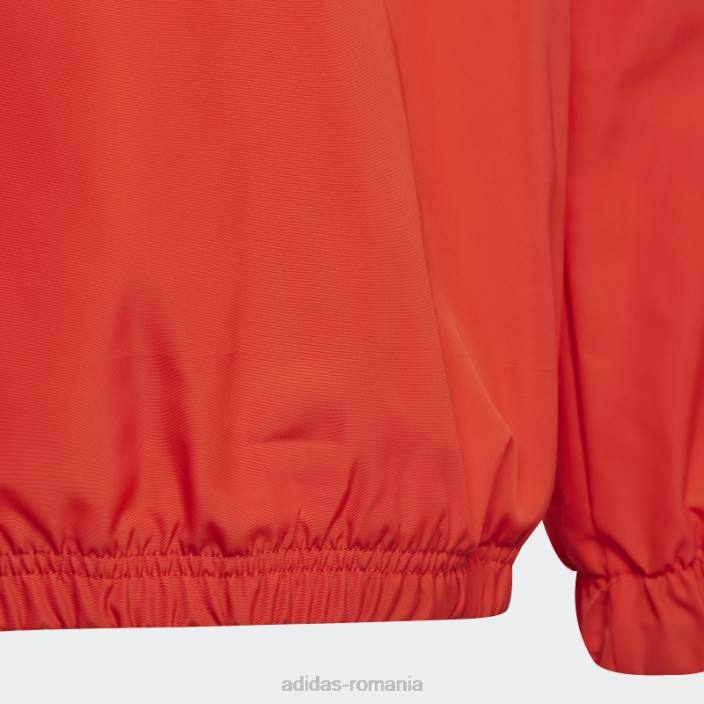 Adidas jacket de vânt cu jumătate de fermoar x clasic, roșu fierbinte unisex Roșu / galben 2JBN18846