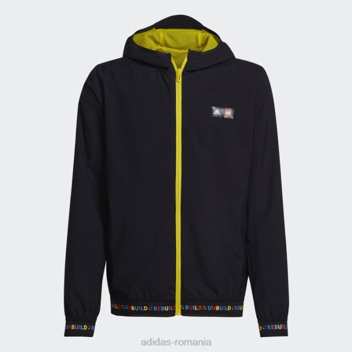 Adidas jacket negru x lego play fierbinte unisex galben închis 2JBN19087