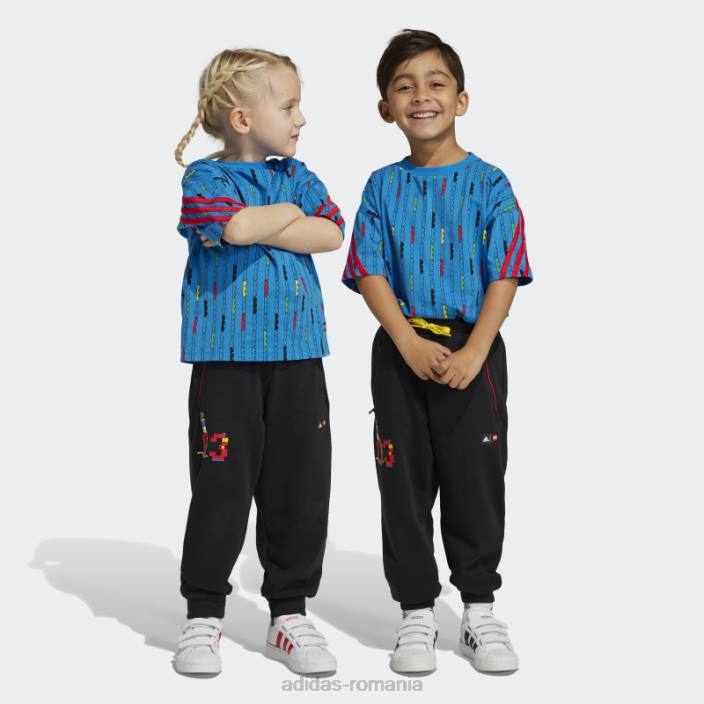 Adidas moda pantaloni lego negri x clasici unisex negru/rosu 2JBN11784