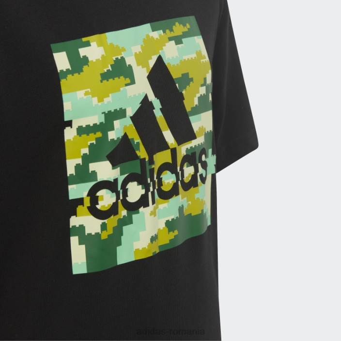 Adidas negru x lego tricou grafic fashion unisex negru 2JBN18805