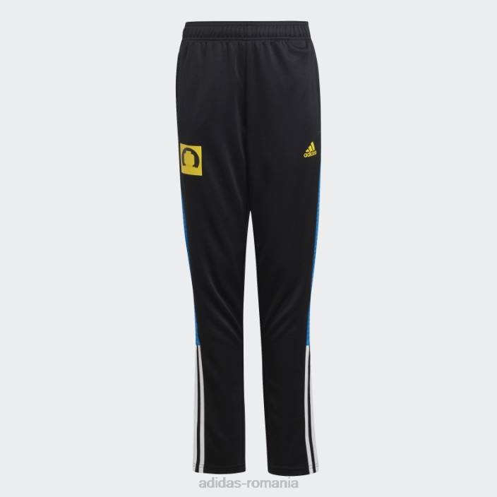 Adidas pantaloni negri de sport tiro x lego unisex negru/albastru/galben 2JBN11585