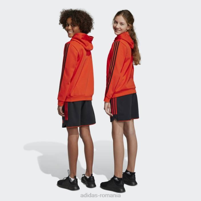 Adidas pantaloni scurți de transpirație negru lego tiro unisex negru/portocaliu îndrăzneț 2JBN18706