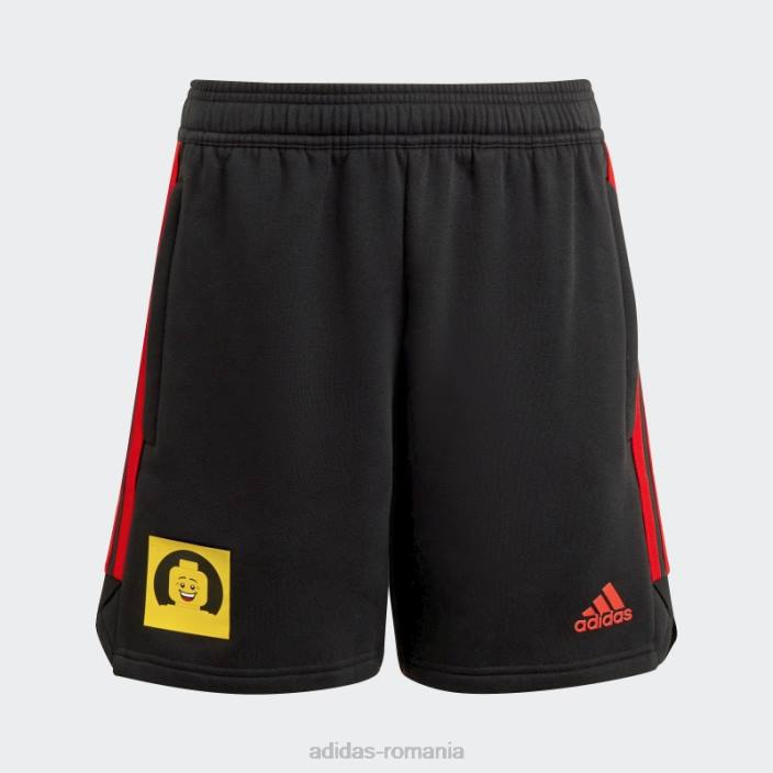 Adidas pantaloni scurți de transpirație negru lego tiro unisex negru/portocaliu îndrăzneț 2JBN18706