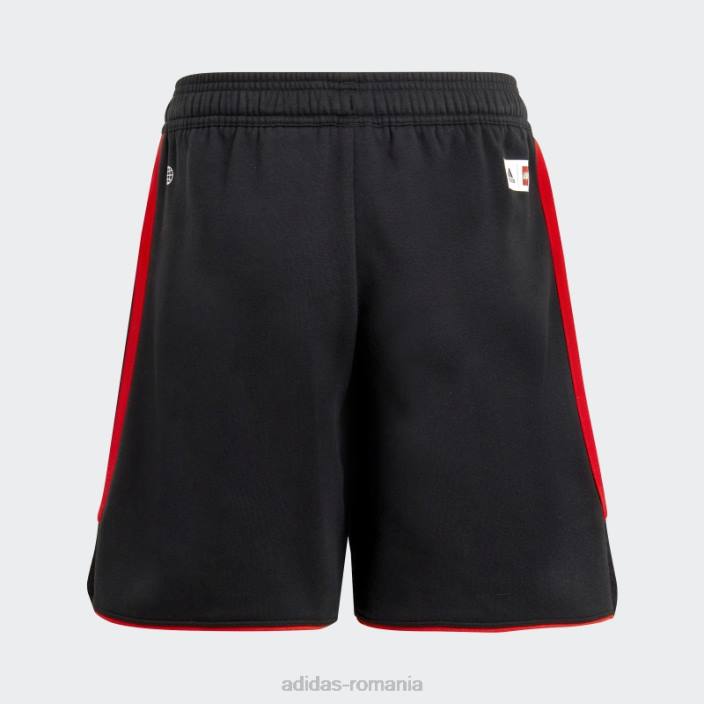 Adidas pantaloni scurți de transpirație negru lego tiro unisex negru/portocaliu îndrăzneț 2JBN18706