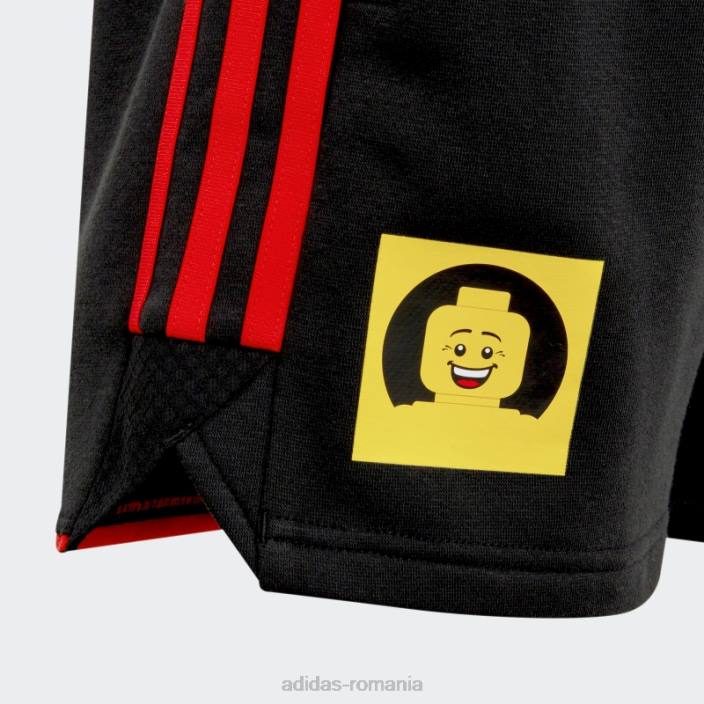 Adidas pantaloni scurți de transpirație negru lego tiro unisex negru/portocaliu îndrăzneț 2JBN18706
