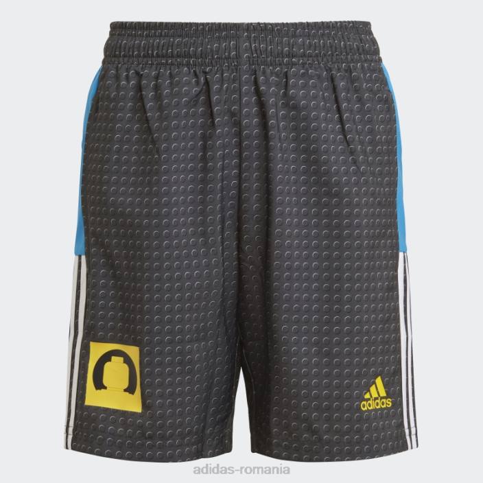 Adidas pantaloni scurți negri tiro x lego downtime fashion unisex negru/albastru/galben 2JBN12028