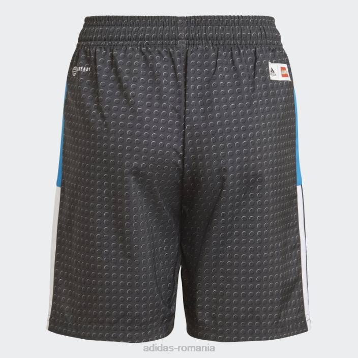 Adidas pantaloni scurți negri tiro x lego downtime fashion unisex negru/albastru/galben 2JBN12028