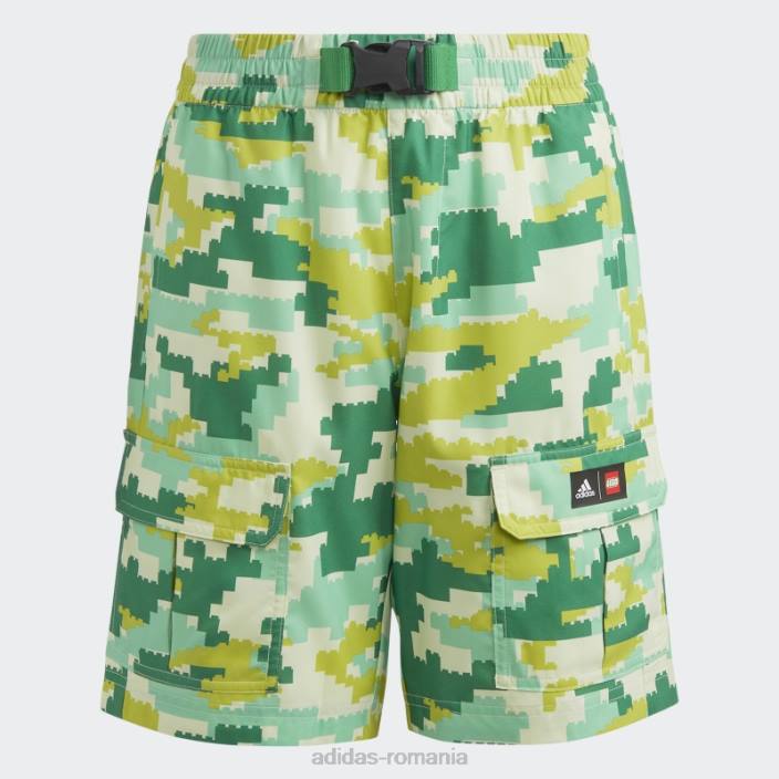 Adidas pantaloni scurți verde fashion x lego play unisex verde 2JBN18808