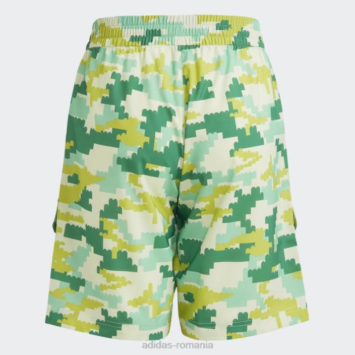 Adidas pantaloni scurți verde fashion x lego play unisex verde 2JBN18808