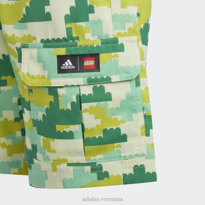Adidas pantaloni scurți verde fashion x lego play unisex verde 2JBN18808