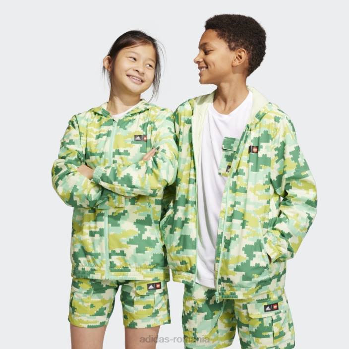 Adidas parcă de vânt green hot x lego play unisex verde/aureola 2JBN18810
