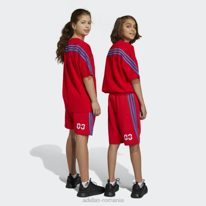 Adidas roșu x clasic lego pantaloni scurți moda unisex rosu albastru 2JBN18714