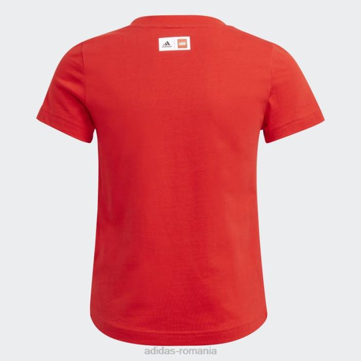 Adidas roșu x clasic lego tricou grafic modă unisex roșu 2JBN19282