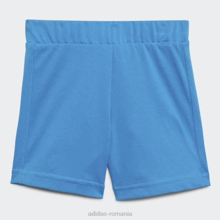 Adidas set de tricou și pantaloni scurți lego verde x clasic la modă unisex verde 2JBN18867