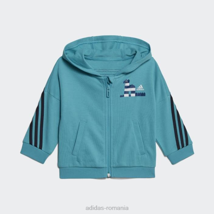 Adidas set jachetă și pantaloni lego albastru x clasic fierbinte unisex cerneală albastră 2JBN18402