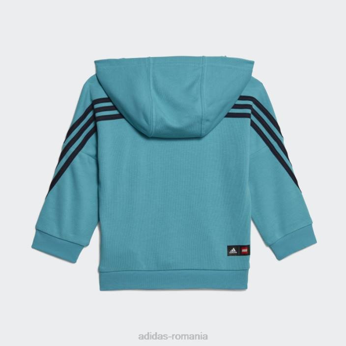Adidas set jachetă și pantaloni lego albastru x clasic fierbinte unisex cerneală albastră 2JBN18402