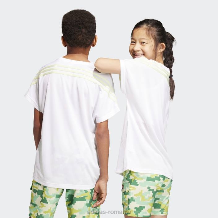Adidas tricou alb x lego play fierbinte unisex alb negru 2JBN18807