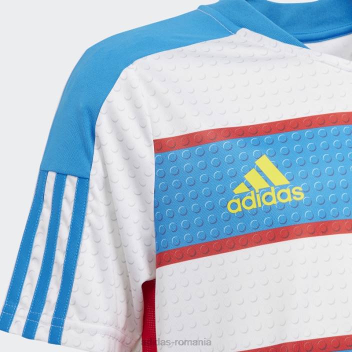 Adidas tricou albastru tiro x lego home fierbinte unisex albastru/alb/galben 2JBN11584