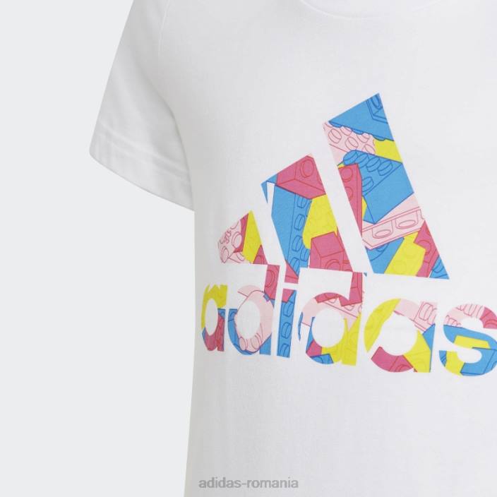 Adidas tricou grafic alb fashion x clasic lego unisex alb 2JBN3489