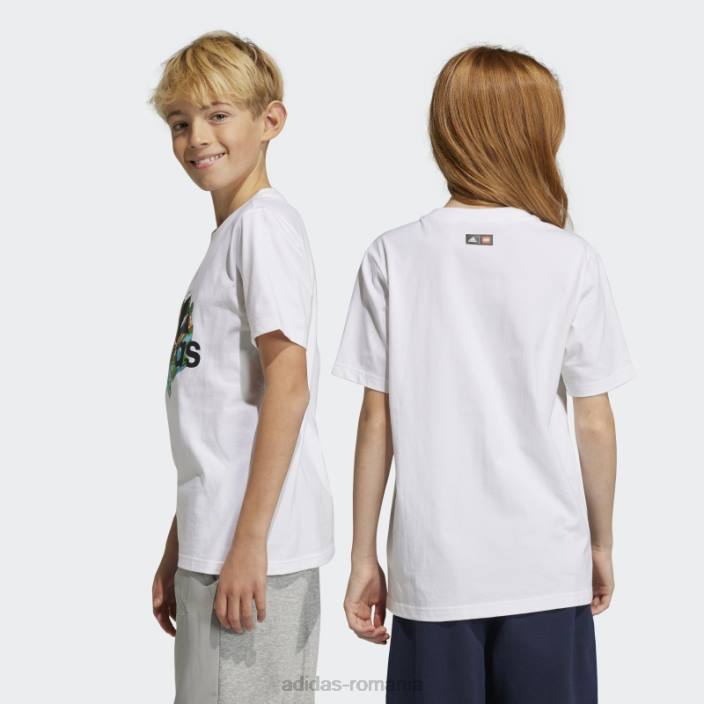 Adidas tricou grafic alb fashion x lego unisex alb 2JBN25010